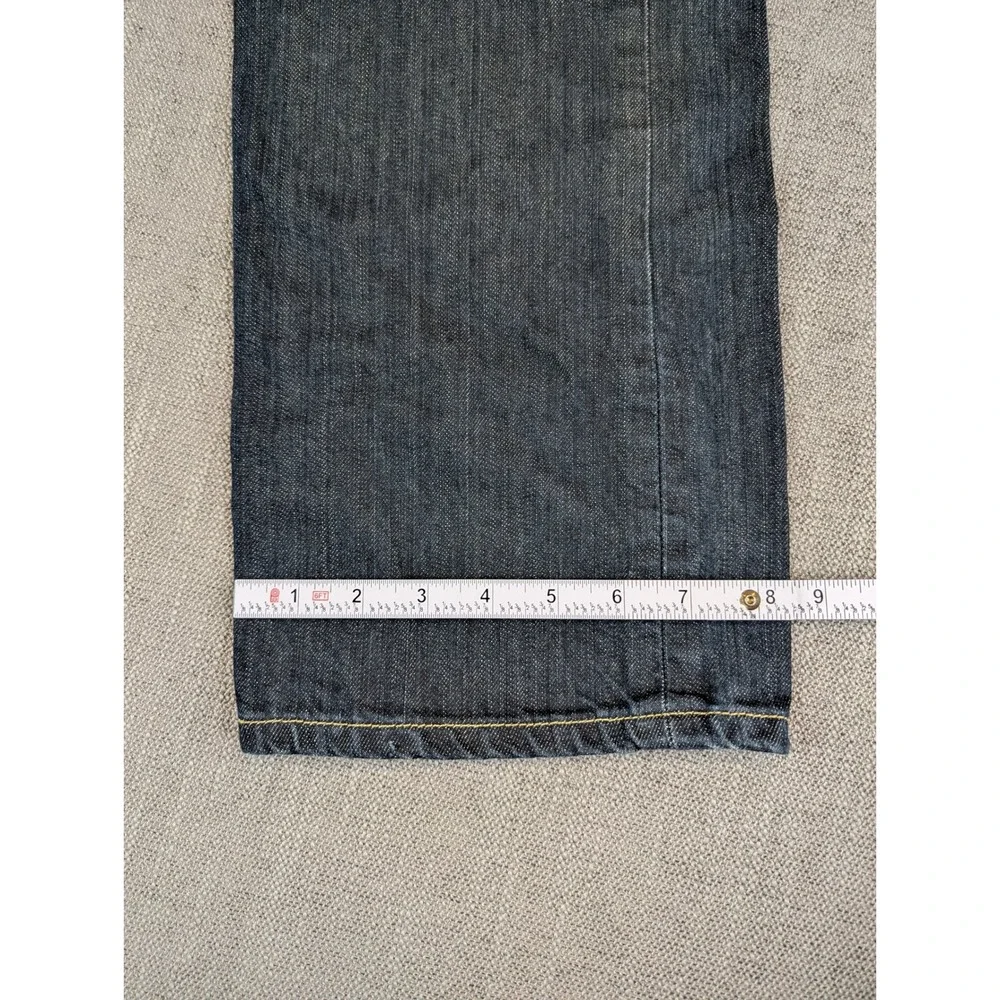 Levis 501 Jeans Mens Sz 33 (31x34) Blue Dark Wash Straight Fit Denim Button Fly
